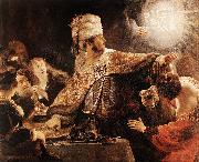 REMBRANDT Harmenszoon van Rijn Belshazzar's Feast oil painting artist